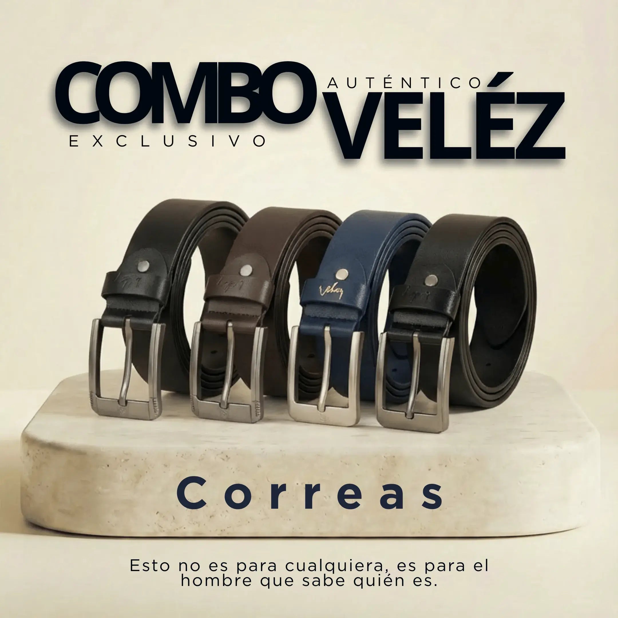 Combo Vélez Para Hombre: Exclusivo y Autentico: Carriel+ billetera + Correa + Gorra