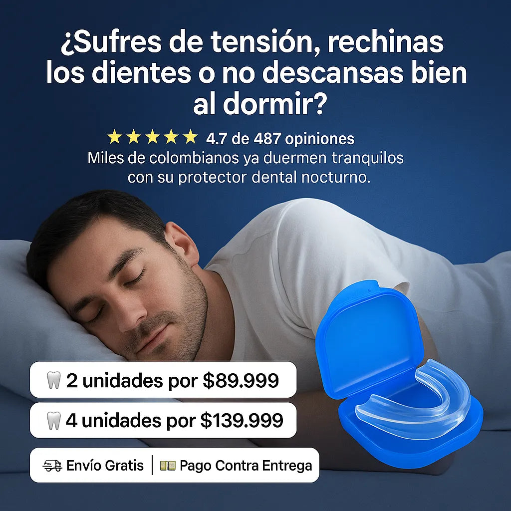 Protector Bucal Antironquido “Despierta en paz – El dispositivo que reduce el ronquido y devuelve la tranquilidad de la noche”