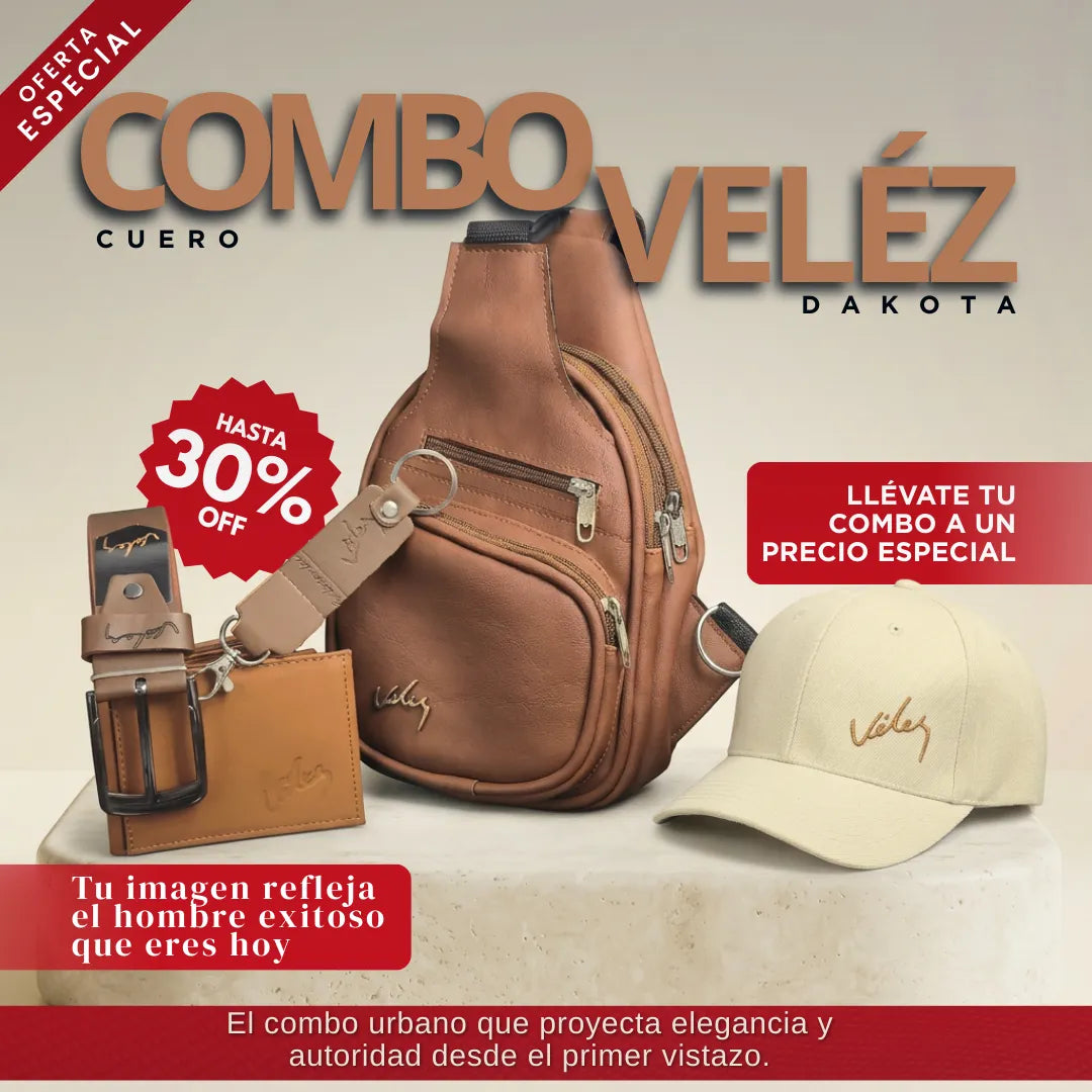 Combo Pechero Gorra Correa Billetera + llavero Vz