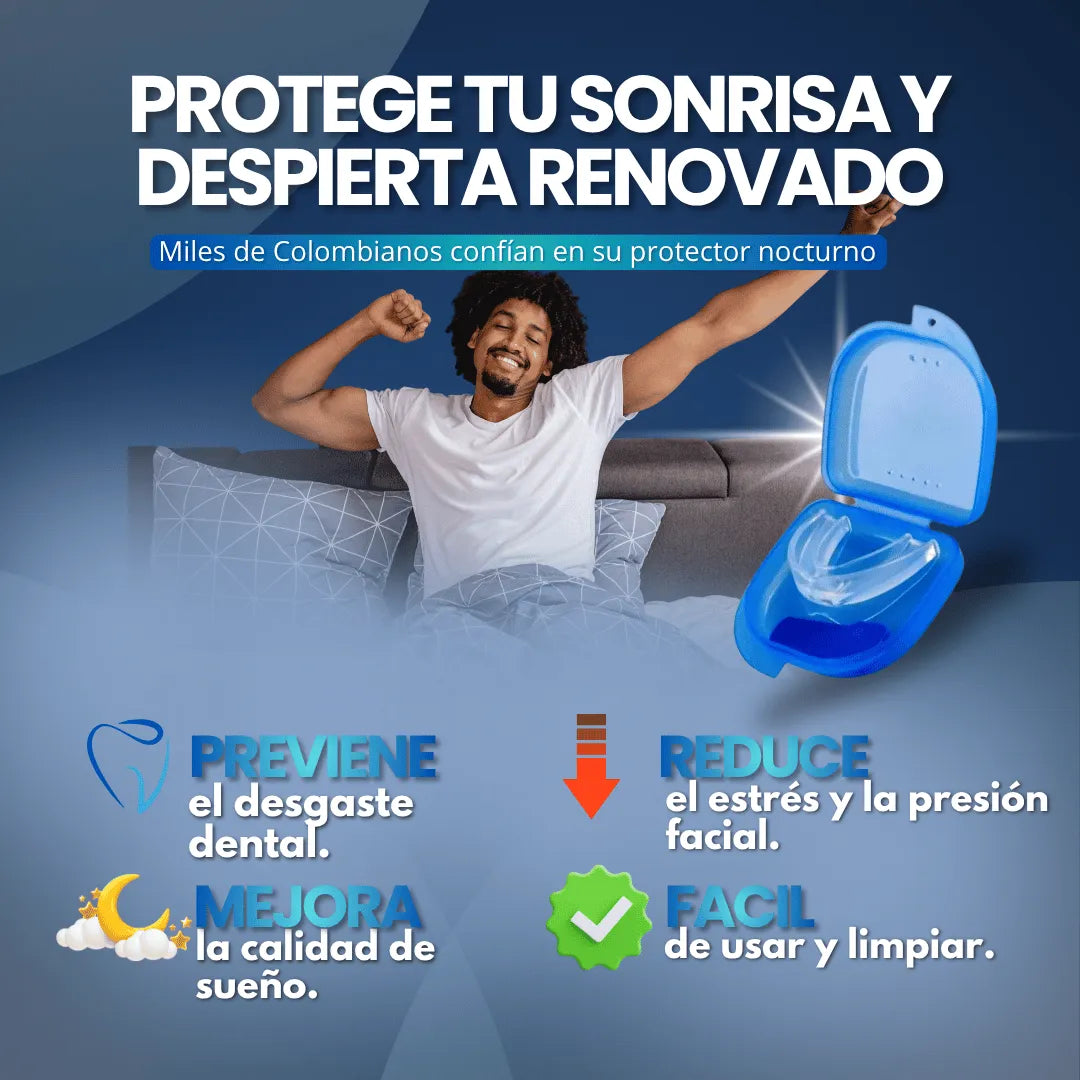 Protector Bucal Antironquido “Despierta en paz – El dispositivo que reduce el ronquido y devuelve la tranquilidad de la noche”