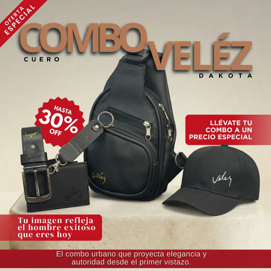 Combo Pechero Gorra Correa Billetera + llavero Vz