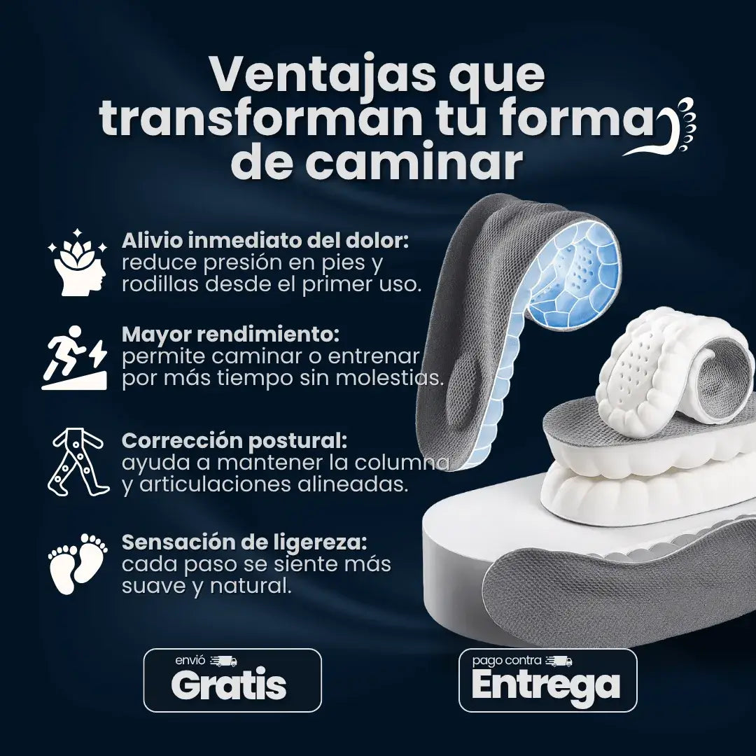 Plantillas 4D Ortopédicas Antifatiga