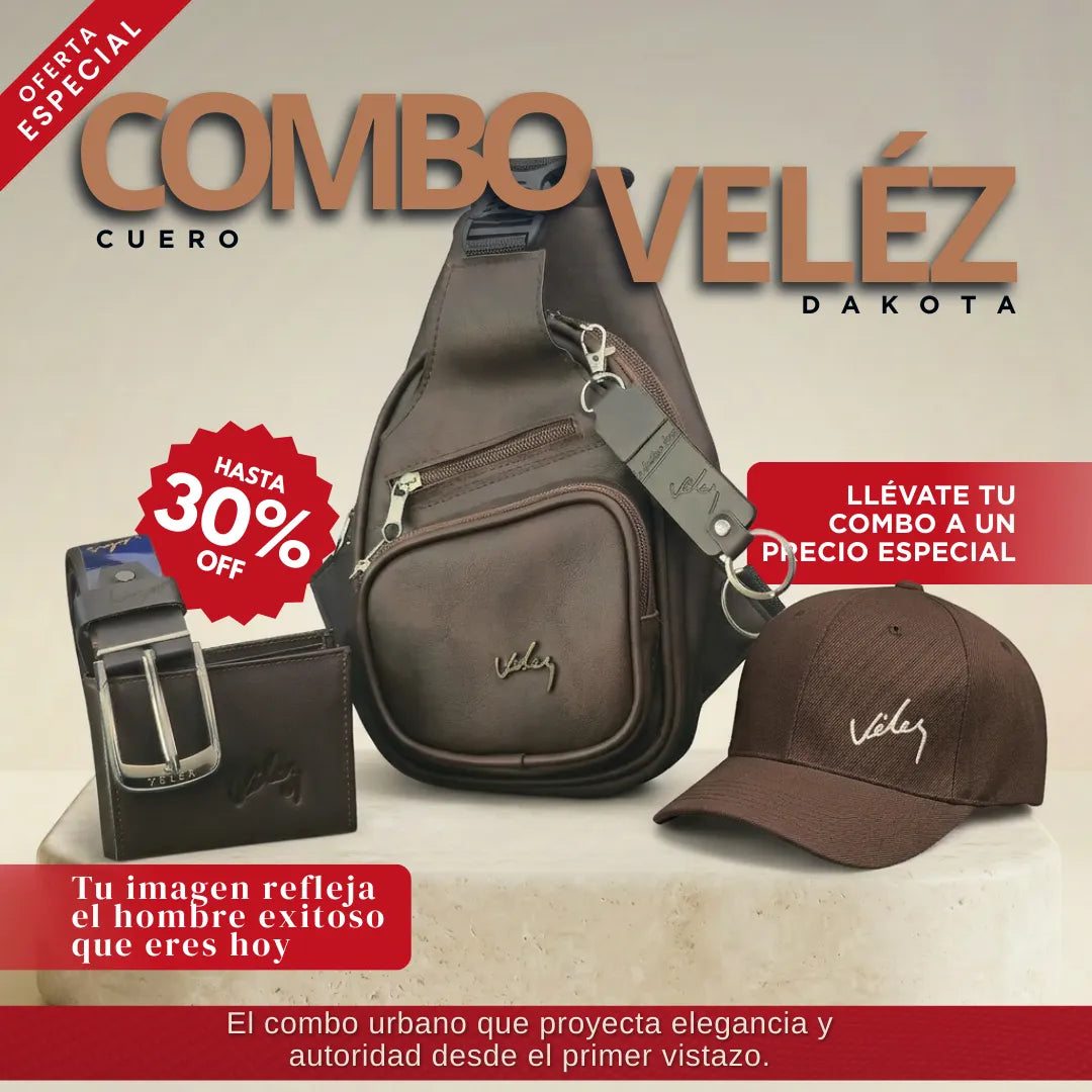 Combo Pechero Gorra Correa Billetera + llavero Vz
