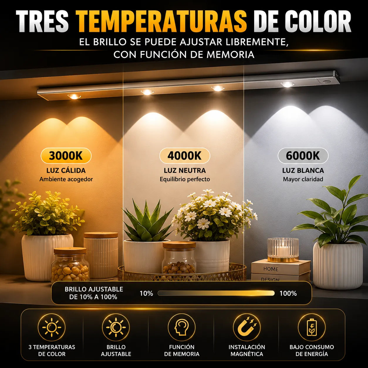 Lampara Led 40 Cm Recargable