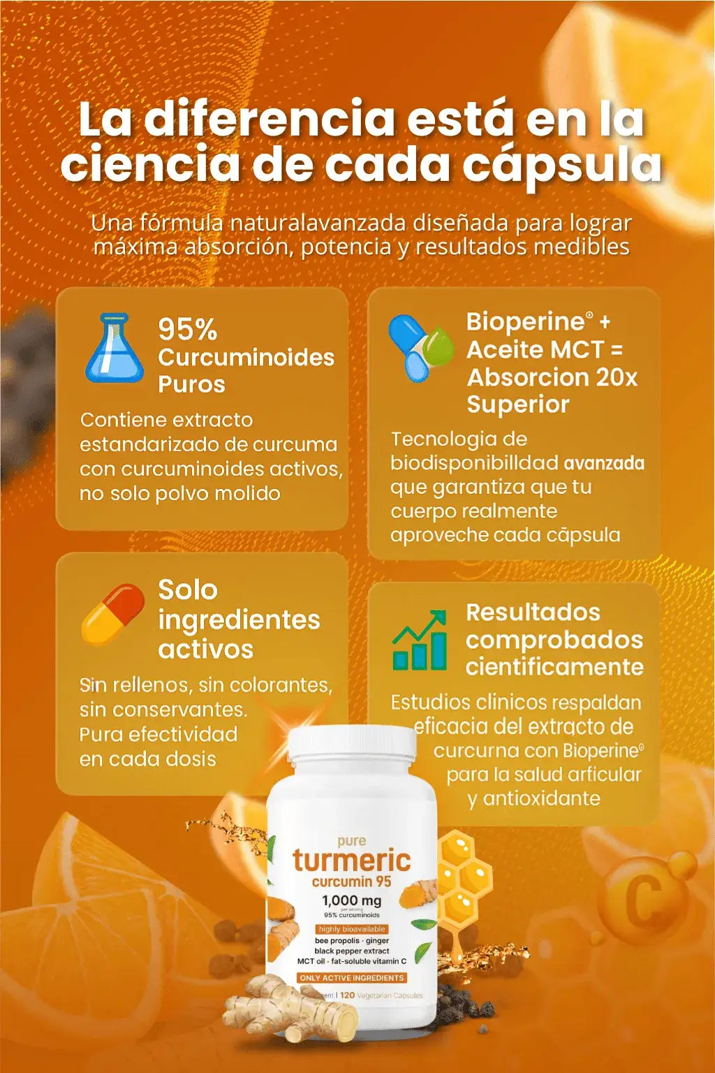 El secreto natural para articulaciones fuertes y sin inflamación TUMERIC CURCUMA